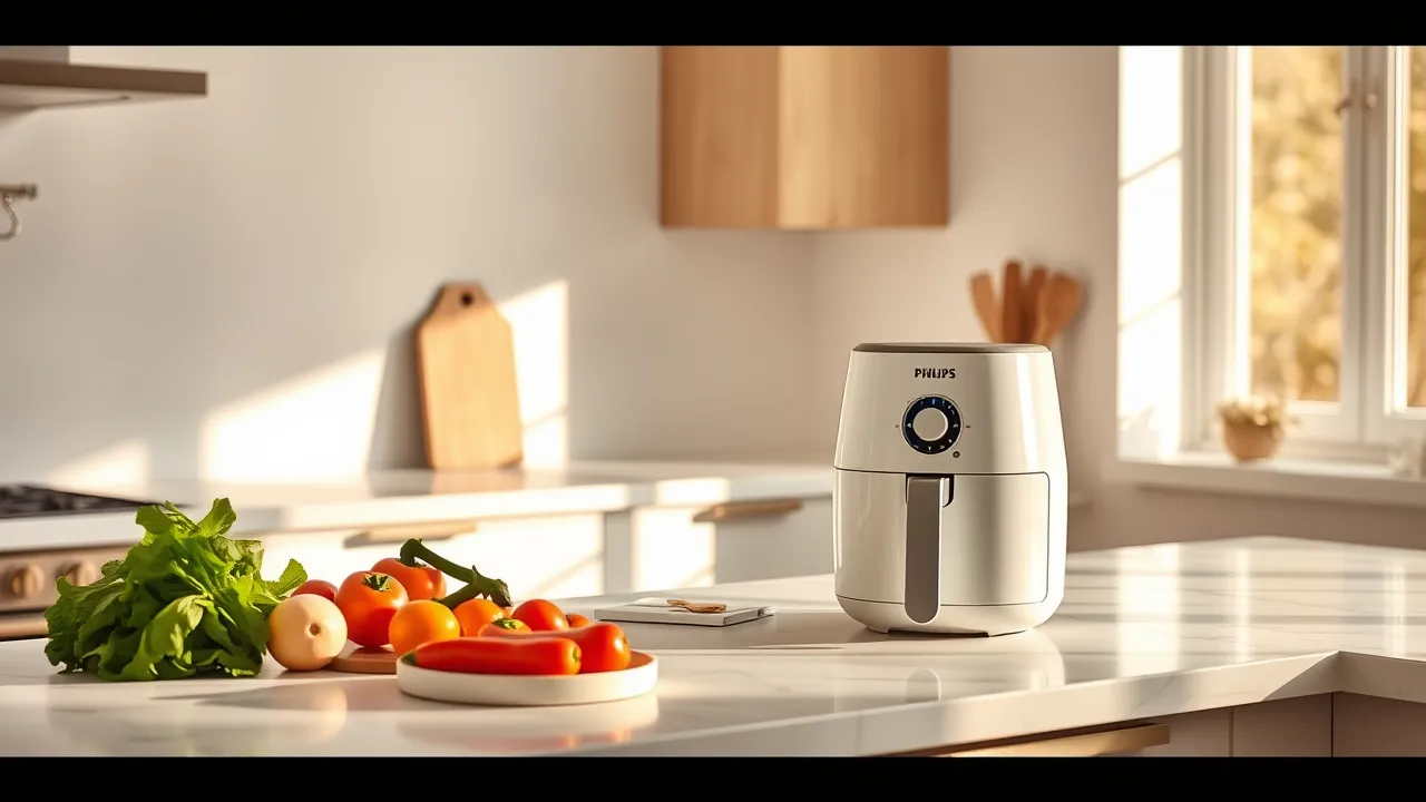 Philips airfryer -malleja vertailussa pöydällä