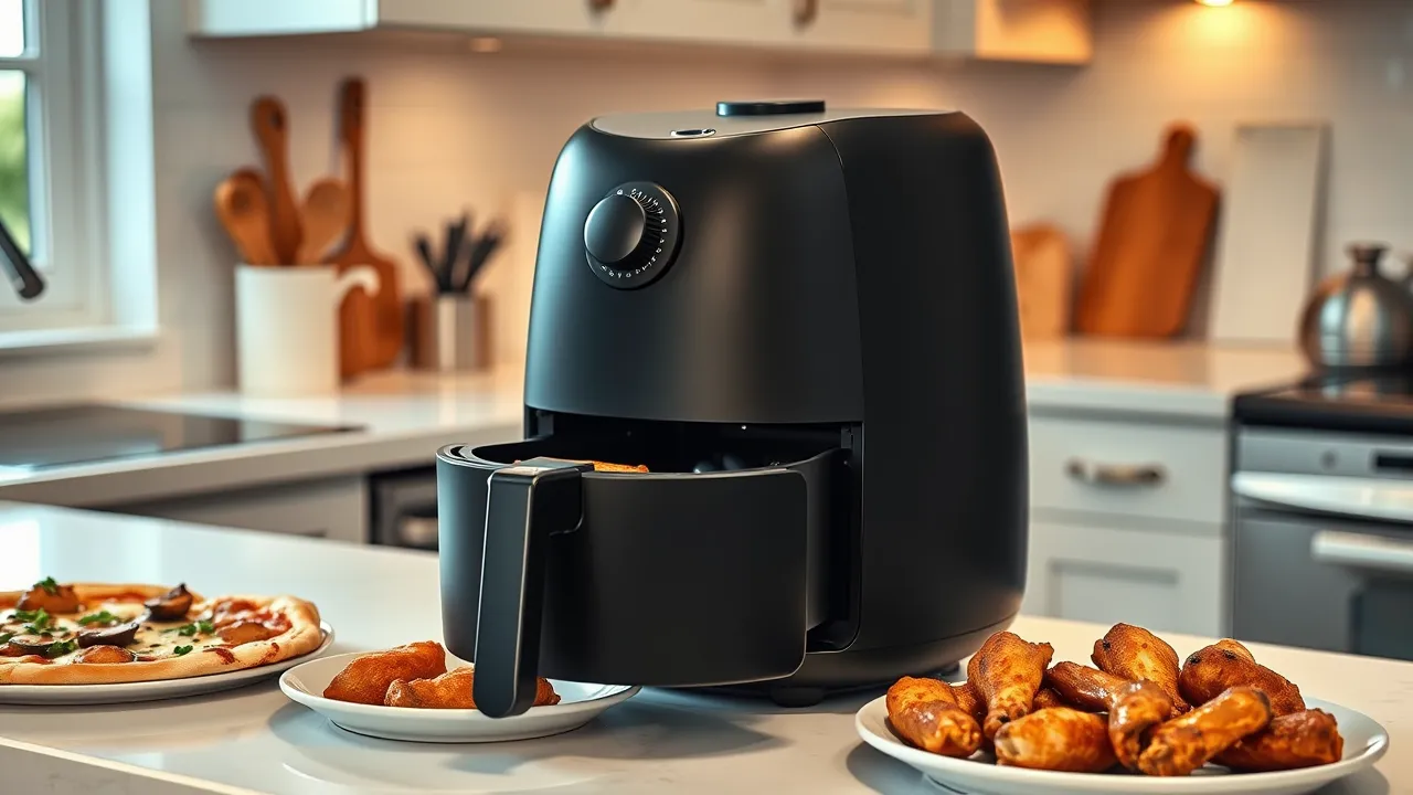 Russell Hobbs SatisFry airfryer -malleja pöydällä